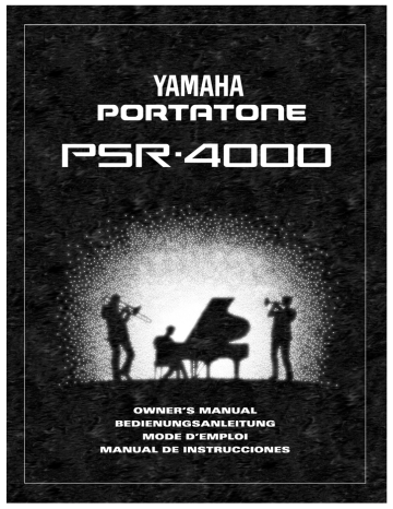 Yamaha PSR-4000 Specification | Manualzz