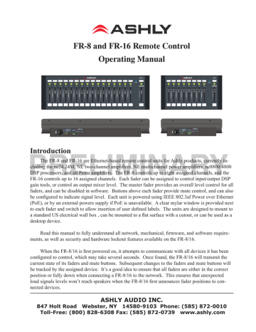 Ashly ne 4800 User manual | Manualzz Ashly ne 4800 User manual | Manualzz