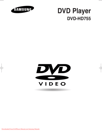 Samsung DVD-HD755 User manual | Manualzz