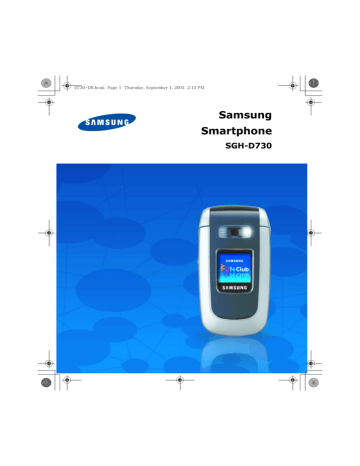 Samsung SGH-D730 Bedienungsanleitung | Manualzz Samsung SGH-D730 Bedienungsanleitung | Manualzz
