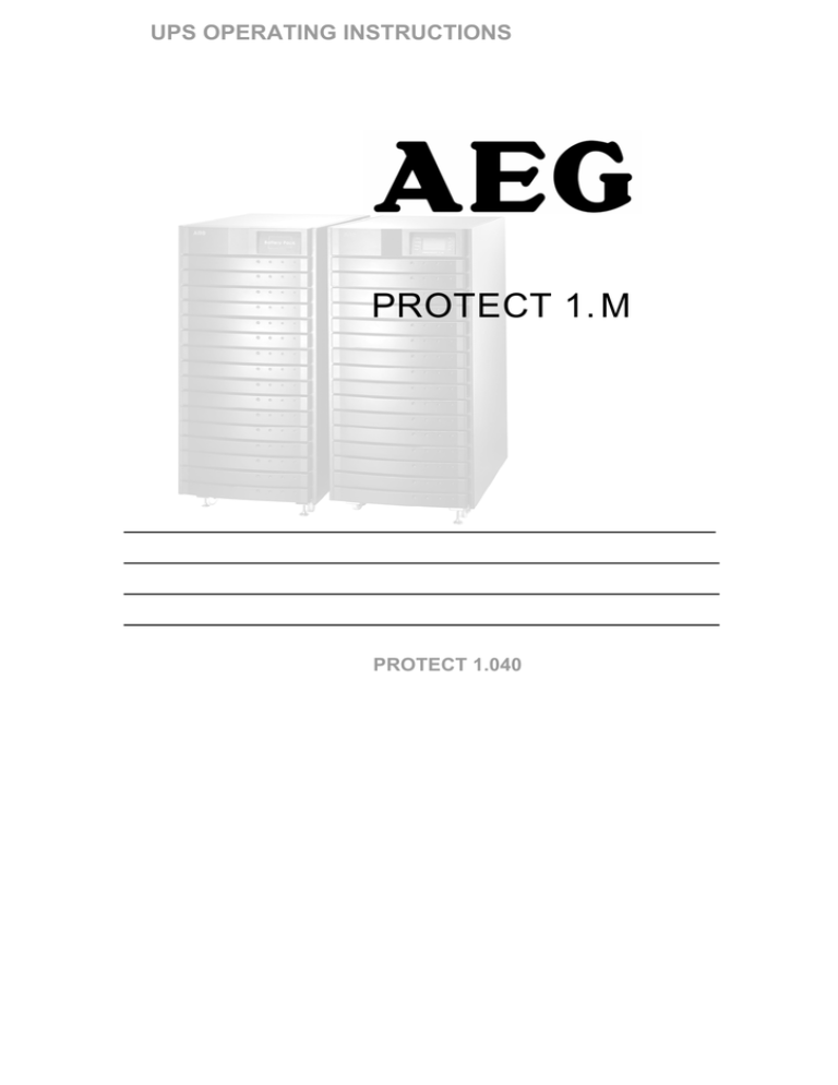 AEG 61000M Operating instructions AEG 61000M Operating instructions