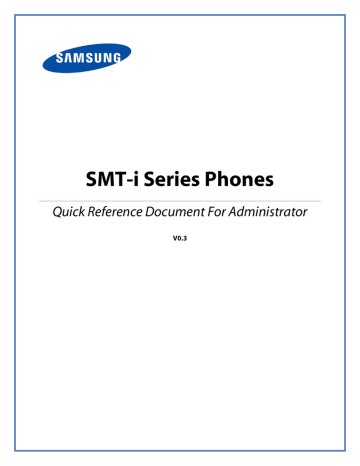 Samsung SMT-i5210 Setup Guide Samsung SMT-i5210 Setup Guide