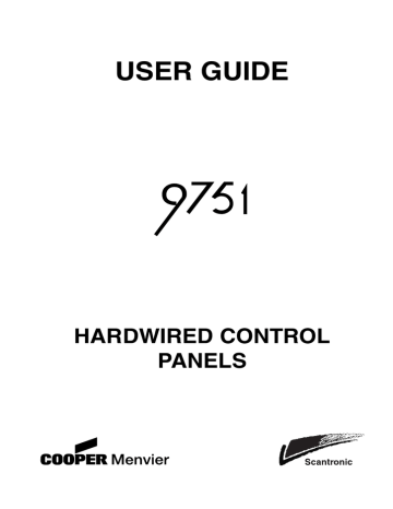 Cooper Menvier Scantronic 9751 User guide | Manualzz Cooper Menvier Scantronic 9751 User guide | Manualzz