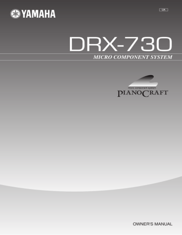 Yamaha DRX-1 Owner's manual Yamaha DRX-1 Owner's manual
