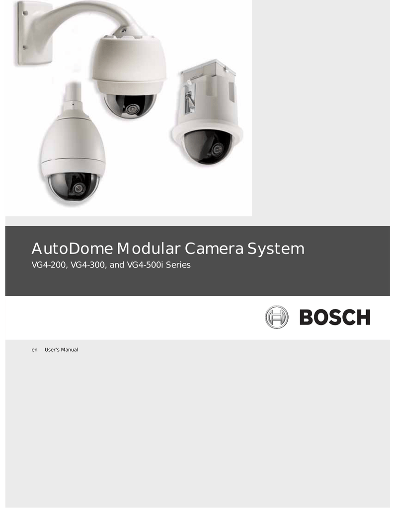 Инструкция камеры bosch g3