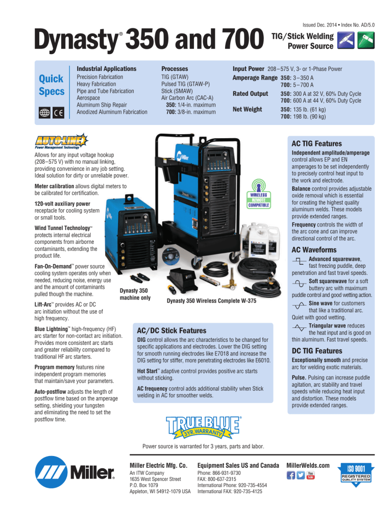 Miller Electric 350 User manual Miller Electric 350 User manual