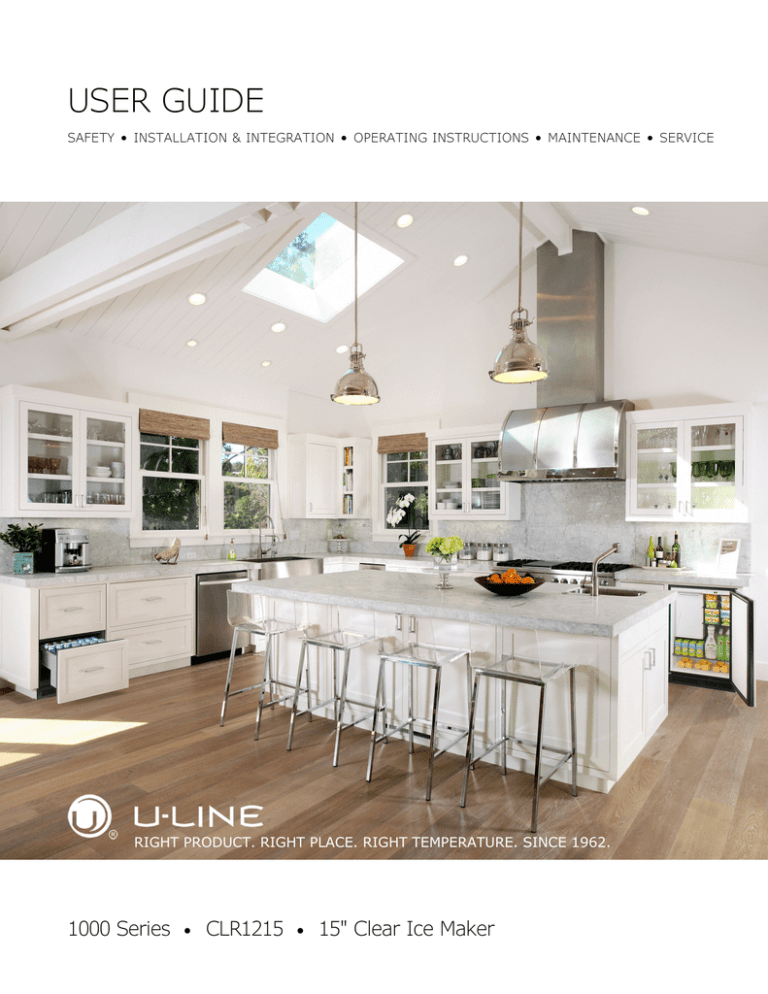 U-Line CLR1215INT-40B, CLR1215, CLR1215INT-00B User manual U-Line CLR1215INT-40B, CLR1215, CLR1215INT-00B User manual