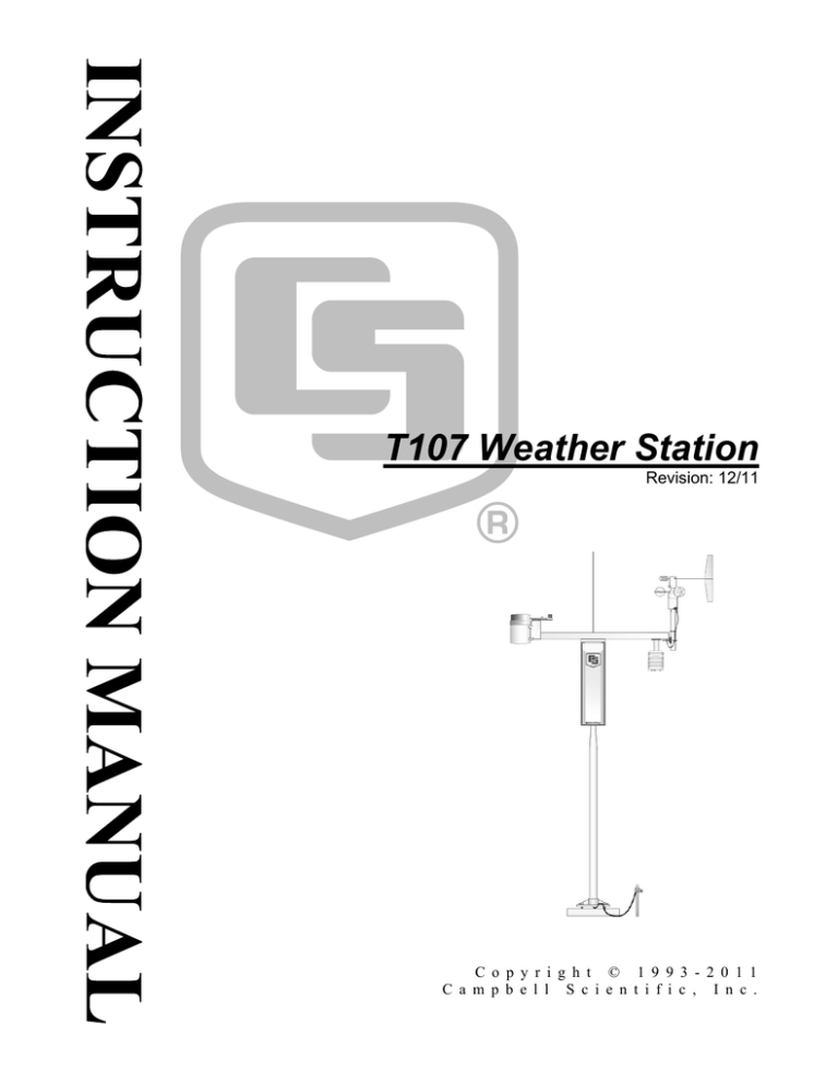 Campbell T107 Product Manual Campbell T107 Product Manual