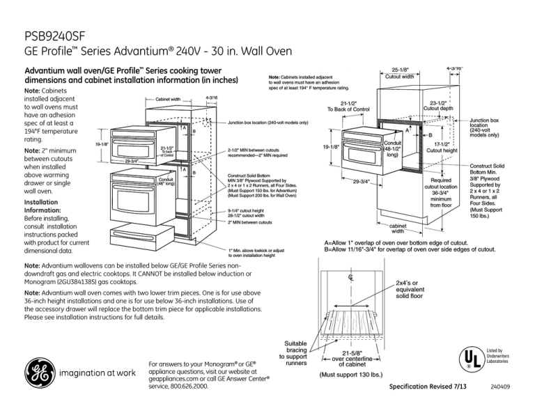 Monogram Advantium ZSC2200, PSB9240SFSS User manual Monogram Advantium ZSC2200, PSB9240SFSS User manual