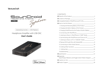 VentureCraft SounDroid Typhoon User`s guide | Manualzz VentureCraft SounDroid Typhoon User`s guide | Manualzz