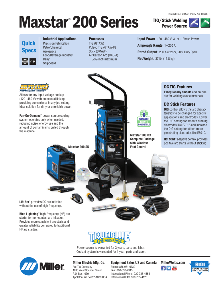 Miller Maxstar 175 User manual Miller Maxstar 175 User manual