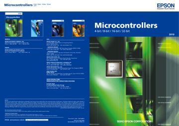 Epson | S1C33210 | User manual | Microcontrollers | Manualzz