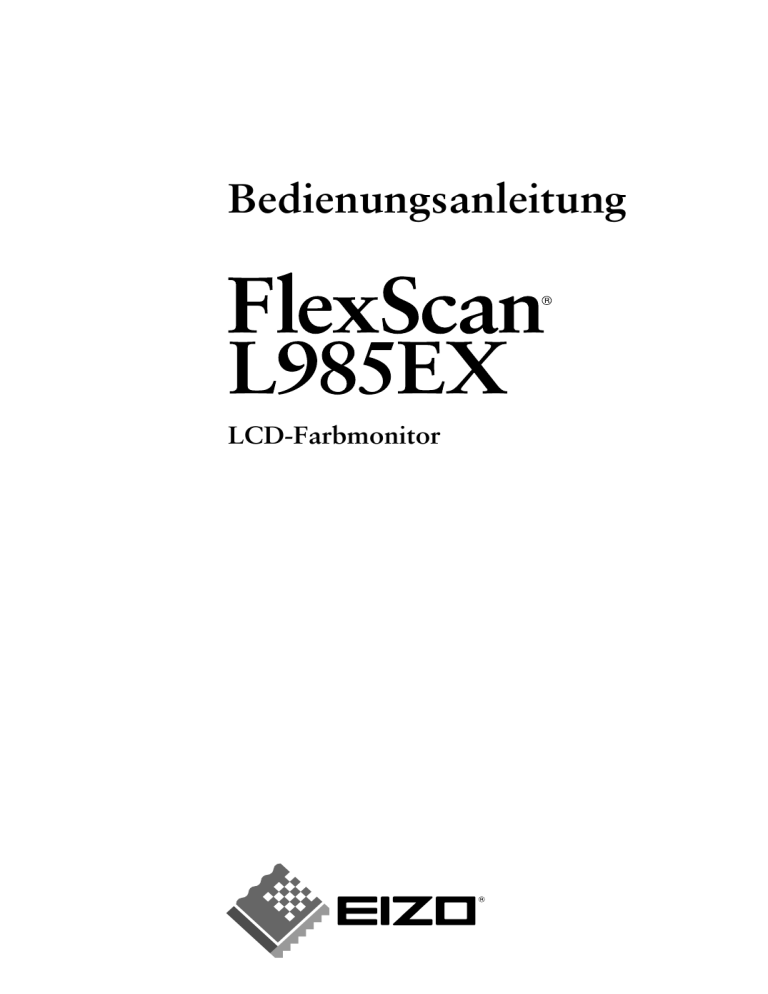 Eizo L985EX User manual Eizo L985EX User manual