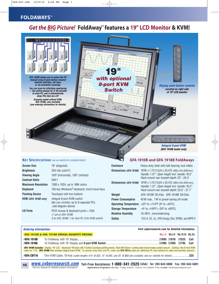 CyberResearch GFM 1501 User manual CyberResearch GFM 1501 User manual