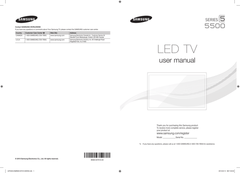 Samsung 726-7864 User manual Samsung 726-7864 User manual