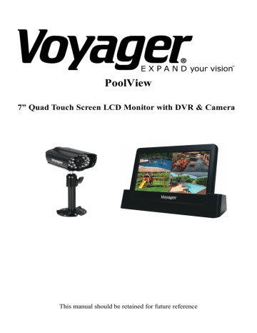 Voyager PoolView Owners manual | Manualzz Voyager PoolView Owners manual | Manualzz