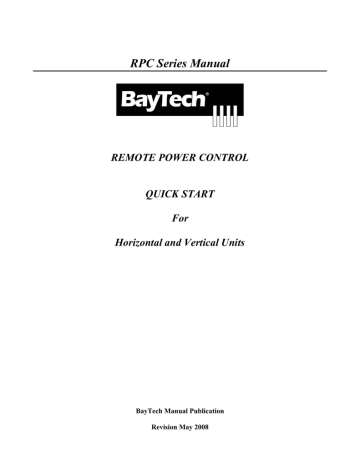Bay Technical Associates S2-RPC Specifications | Manualzz Bay Technical Associates S2-RPC Specifications | Manualzz