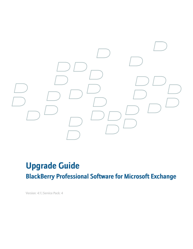 Blackberry PROFESSIONAL SOFTWARE FOR MICROSOFT EXCHANGE User manual Blackberry PROFESSIONAL SOFTWARE FOR MICROSOFT EXCHANGE User manual