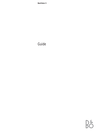 Bang & Olufsen BeoVision 5 User manual | Manualzz Bang & Olufsen BeoVision 5 User manual | Manualzz
