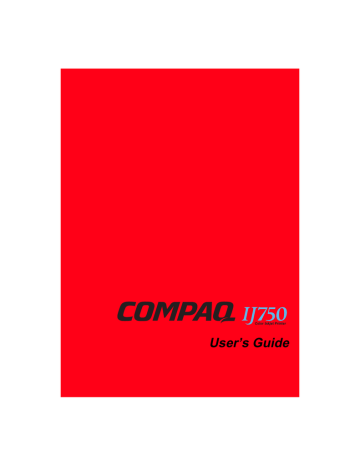 Compaq Compaq IJ750 User manual | Manualzz Compaq Compaq IJ750 User manual | Manualzz