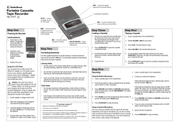 Radio Shack 14-1117 Owner's Manual | Manualzz