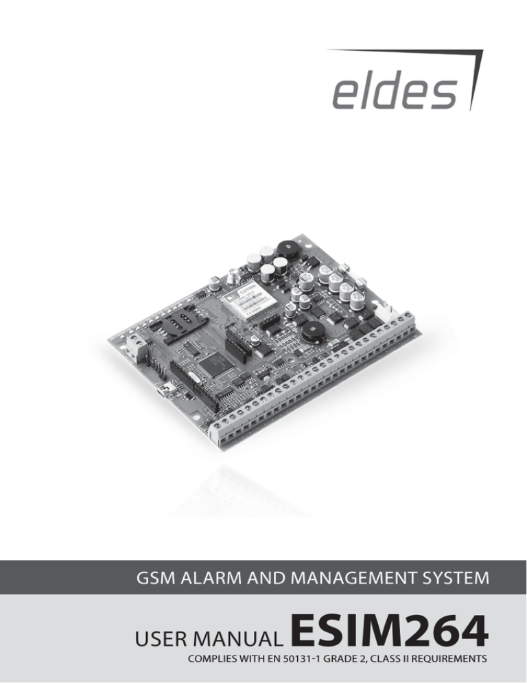 Eldes ESIM264 User manual Eldes ESIM264 User manual