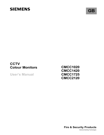 User's manual | Siemens CMCC2120 User`s manual | Manualzz