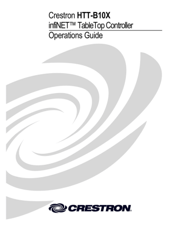 Crestron htt-b10x Operations Guide | Manualzz Crestron htt-b10x Operations Guide | Manualzz