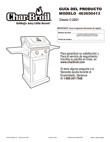 Charbroil 463650413 Bbq And Gas Grill Guía de instalación | Manualzz
