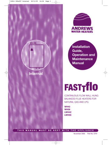 andrews WH56 Installation guide andrews WH56 Installation guide