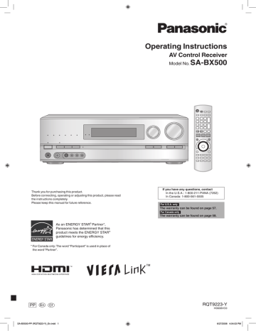 Audiovox Dimension G 5505 SC Operating instructions Audiovox Dimension G 5505 SC Operating instructions