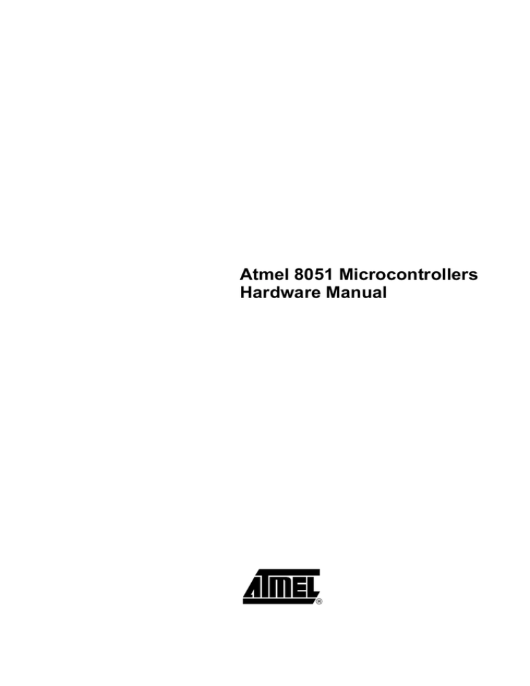 Atmel C51 User manual Atmel C51 User manual