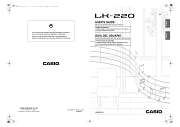 Casio LK-220 Electronic Musical Instrument Manual de usuario | Manualzz