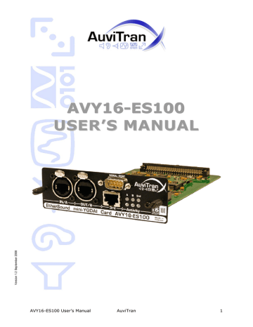 AuviTran AVY16-ES100 User`s manual | Manualzz AuviTran AVY16-ES100 User`s manual | Manualzz