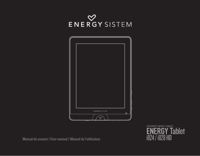 ENERGY SISTEM i824, i828 HD User manual ENERGY SISTEM i824, i828 HD User manual