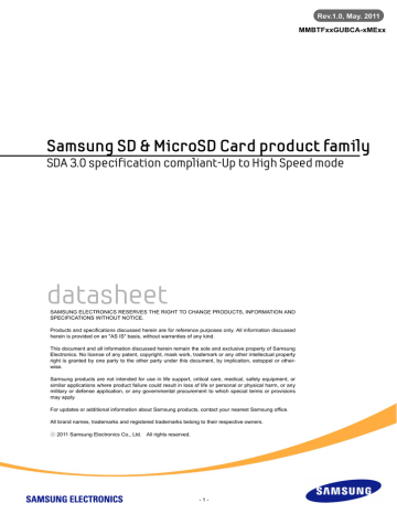 Data Sheet | Samsung Factor Datasheet | Manualzz