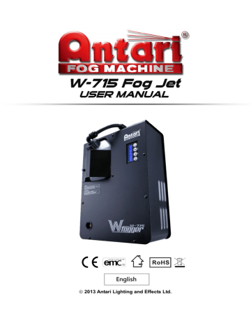 Antari W-715 User manual | Manualzz