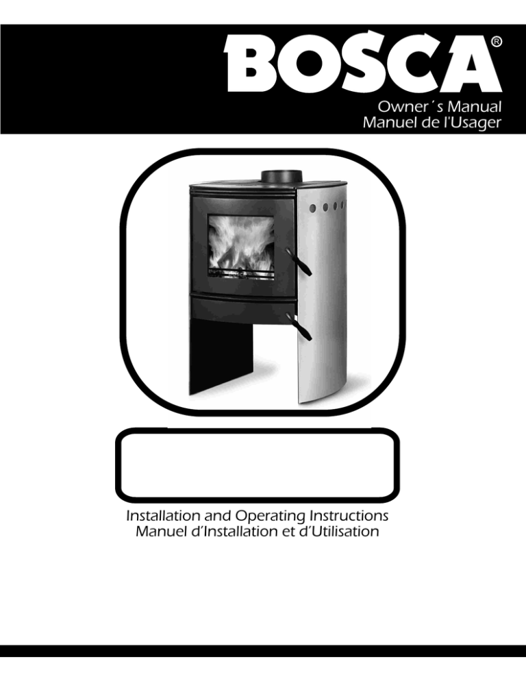 Bosca Spirit 550 Owner's manual Bosca Spirit 550 Owner's manual