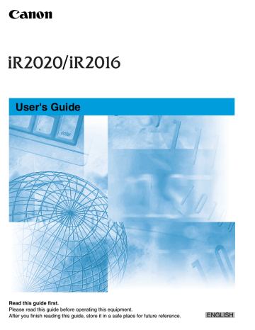 Canon iR2020 Series User`s guide | Manualzz Canon iR2020 Series User`s guide | Manualzz