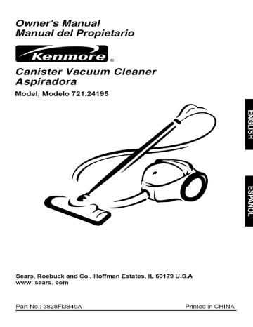 Kenmore Kenmore 721.24195, 721.2419550 Owner's manual Kenmore Kenmore 721.24195, 721.2419550 Owner's manual
