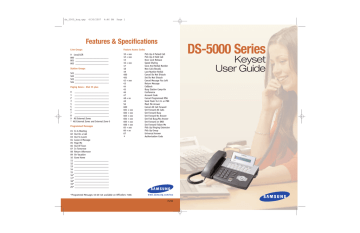 Samsung OFFICESERV DS-5021D Specification Samsung OFFICESERV DS-5021D Specification
