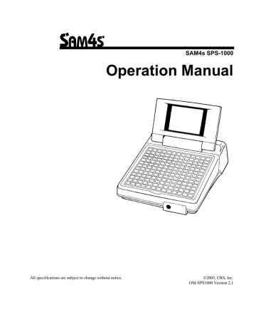 Samsung SPS-210 Specification Samsung SPS-210 Specification