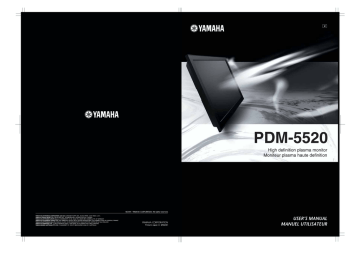 Yamaha PDM-5520 User manual | Manualzz Yamaha PDM-5520 User manual | Manualzz