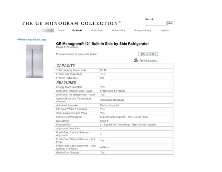 Monogram WX08X10025 Owner's manual Monogram WX08X10025 Owner's manual