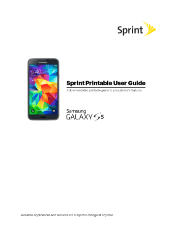 Samsung Sprint Specifications | Manualzz