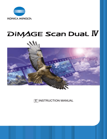 Minolta 2891-301, Dimage scan dual User manual Minolta 2891-301, Dimage scan dual User manual