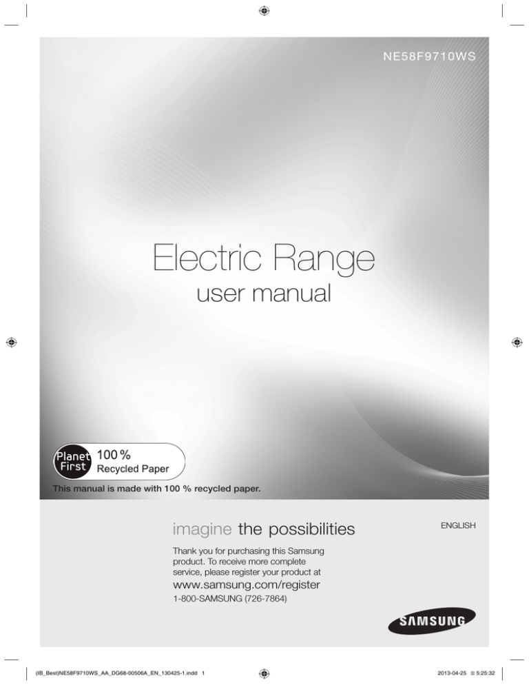 Samsung DG68-00506A User manual Samsung DG68-00506A User manual