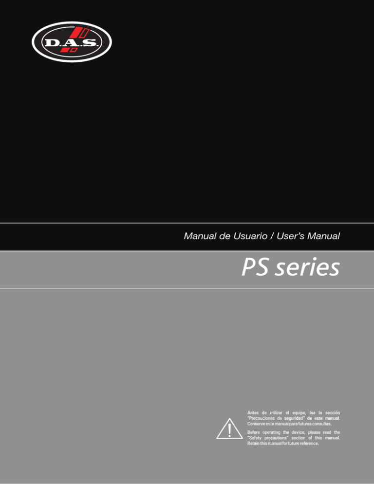 D.A.S. M-14:2 User's manual D.A.S. M-14:2 User's manual