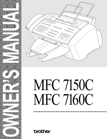 Brother MFC 7150C Printer Owner`s manual | Manualzz