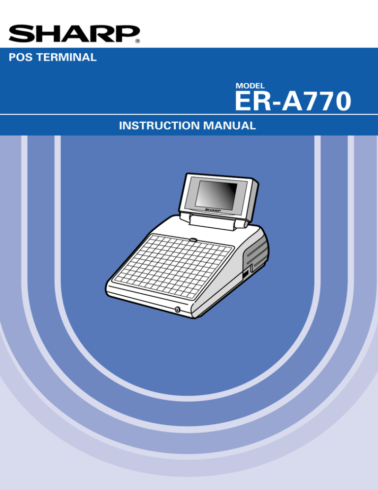 Sharp ER-01PU User manual Sharp ER-01PU User manual